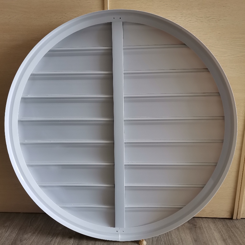 Round pvc obloane de aerisire profil PVC jaluzele pentru ventilatoare de evacuare sistem automat vatră pentru industriile de ventilație